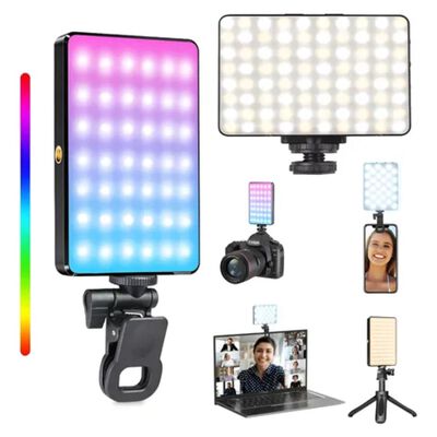 L&aacute;mpara De Tel&eacute;fonos C&aacute;mara Luz Rgb Para Celular Recargable