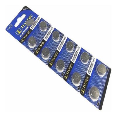 Blister de 10 Pilas Bater&iacute;as Ag13 Lr44 357a Cpu Relojes 1.55v - Tianqiu