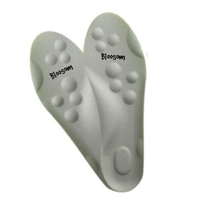 Plantilla Deportiva De Silicona 4dsuaves Y Muy El&aacute;sticas Gris Talla: 43-44