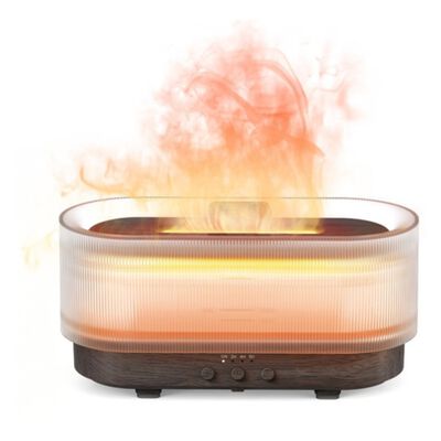 Difusor Humificadora De Aroma Ultrasonico Cuadrado Marron Oscuro