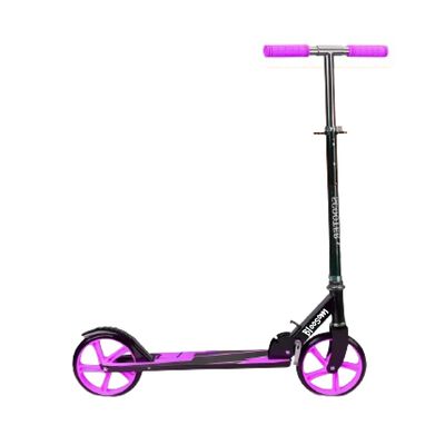 Scooter Plegable Ligero Y Con Manubrio De Altura Ajustable Rosa Negro