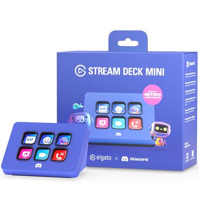 Stream Deck Mini Discord elgato 6 Teclas LCD Personalizable 10GAI9931