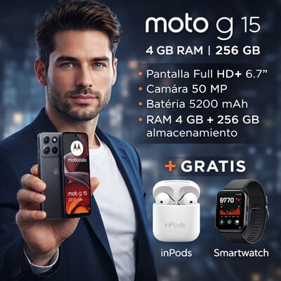 MOTOROLA MOTO G15 4 RAM 256 GB Gris