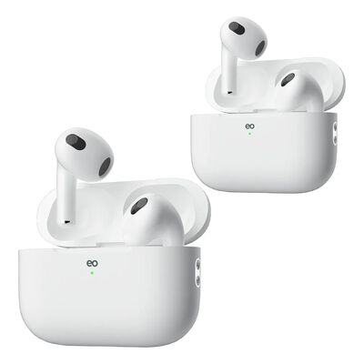 2 PCS Aud&iacute;fonos Bluetooth Compatible iPhone Xiaomi Android Blanco