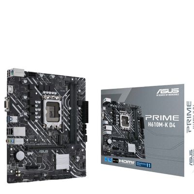 Tarjeta Madre ASUS H610M-K D4, Micro-ATX, LGA 1700, Intel H610, 64GB DDR4, HDMI para Intel