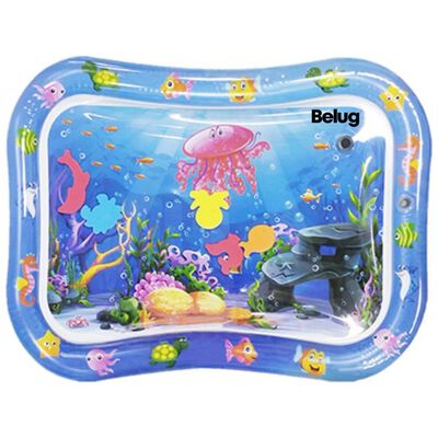 Coj&iacute;n Tapete Agua Inflable Para Bebes Estimulaci&oacute;n Temprana Belug