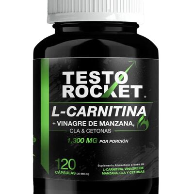 Testo Quemador Grasa Tonifica Musculo Con L Carnitina 120 Cp - Sin Sabor