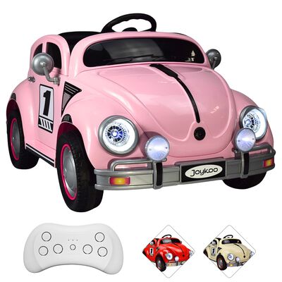Montable para Ni&ntilde;os Vocho Electrico Control Remoto luz 12V - ROSA