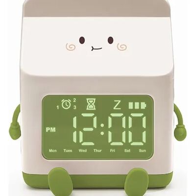 Reloj Despertador Digital Con Temporizador Y Alarmas Verde