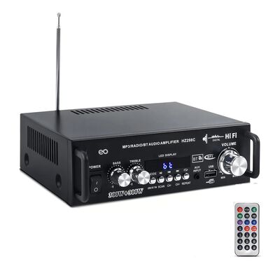 Amplificador Audio Est&eacute;reo Mini para Casa 2.0 Canales con Potencia M&aacute;xima 600W