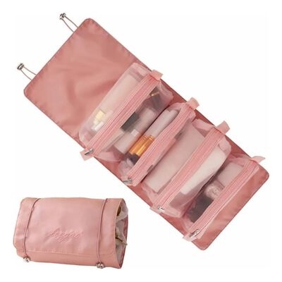 Neceseres Cosmetiquera Bolsa Organizador De Viaje Port&aacute;til Rosa