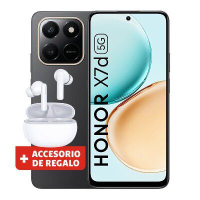 Honor X7d 5G 256Gb (AUDIFONOS DE REGALO) Color Negro Nuevo Libre.