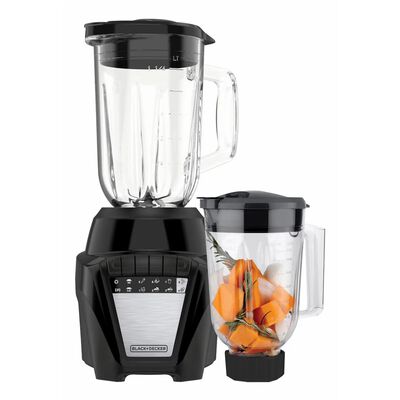 Licuadora Black & Decker BL0876-3BDLA Vaso Vidrio 700W + Vaso Plastico Negro SYP-Y4
