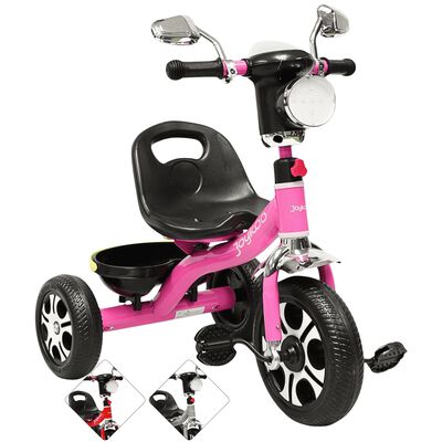 Triciclo para Ni&ntilde;os Faro con Luz y Sonido Espejos Ruedas de Eva Apto a partir de 2 A&ntilde;os - Rosa
