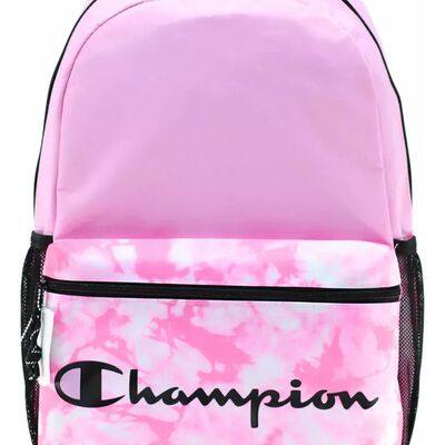 M Mochila Escolar Champion Charter Backpack Jaspeado Rosa