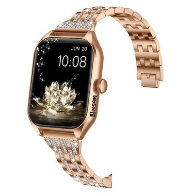 Reloj Smartwatch 1.85 Mujer Relojes Inteligentes Smart Watch Dorado