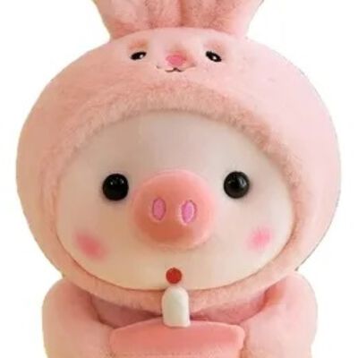 Peluche De Cerdito 25 cm Rosa