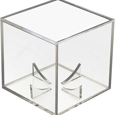 A HUSHUI Caja de b&eacute;isbol acr&iacute;lica, Vitrina de b&eacute;isbol, Caja Transparente de Pelota de Tenis de Golf para exhibici&oacute;n, Caja de Almacenamiento de Recuerdos, Soporte, protecci&oacute;n UV, a Prueba de Polvo.
