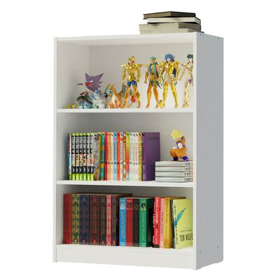Estante Librero Organizador Madesa 6907 y 3 Nichos Blanco 1
