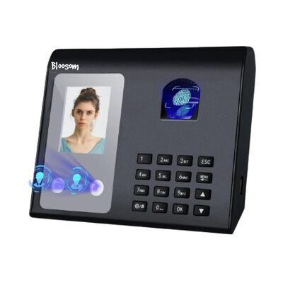 Reloj Checador Biom&eacute;trico 3 En 1 Con Detecci&oacute;n Dactilar Y Facial Negro