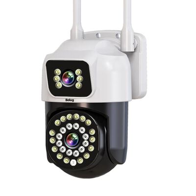 C&aacute;mara De Seguridad Wifi Ip66 Exterior C&aacute;mara Vigilancia 360&deg; Ptz 8mp Full Hd Ptz 2 V&iacute;as Audio