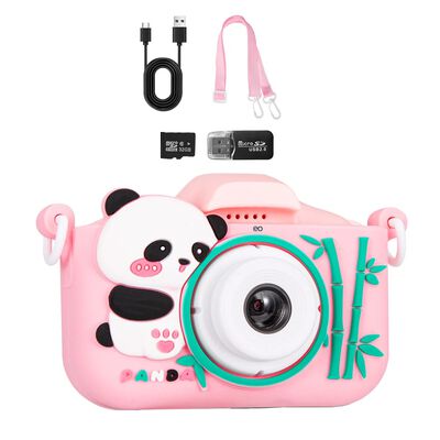 C&aacute;mara Digital Para Ni&ntilde;os Hd De Doble Lente 1080p+32gb Rojo
