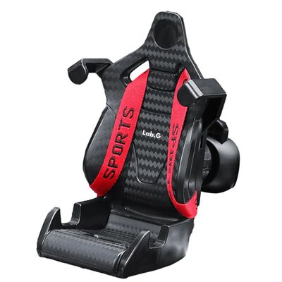 Soporte De Celular Para Carro Dise&ntilde;o De Asiento De Carreras negro rojo