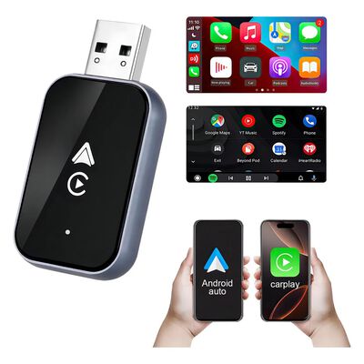 Adaptador Inalambrico CarPlay Universal para Auto Compatible con IPhone y Android Control Estable Plug and Play