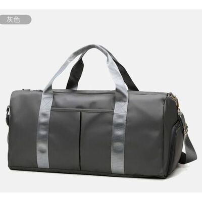Maleta Deportiva Bolsa Gym Viaje Mochila Fitness Bag Gris