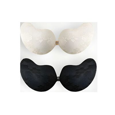 Brasier Strapless Invisible, 2 Unidades Negro y Nude C36