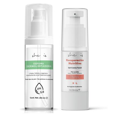 Set Facial para Piel Sensible She is skincare (2 productos)