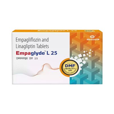 Empagliflozina 25mg + Linagliptina 5mg 30 Tabletas Empaglyde L 25