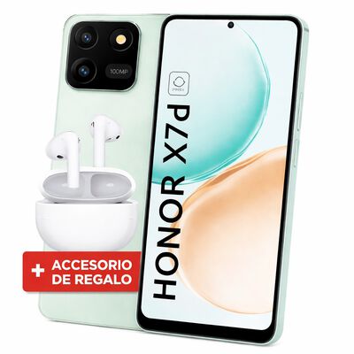 Honor X7d 5G 256Gb ((AUDIFONOS DE REGALO) Color Cyan Nuevo Libre.