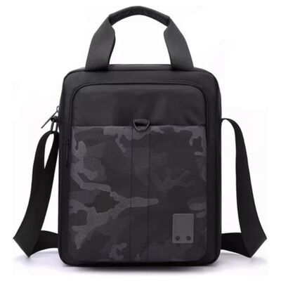 Bolso Mensajero Bandolera Hombre Camuflaje Negra