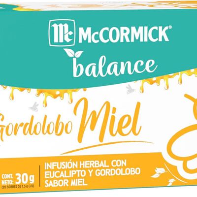 Mc Cormick te gordolobo miel 2 pzas 40 sobres