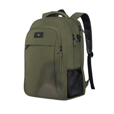 Mochila Para Laptop Viaje 35l, Antirrobo Y Impermeable, Verde Musgo