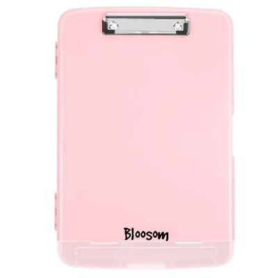Portapapeles Papeleta Almacena Papeles Tabla Clip Carta Rosa Claro