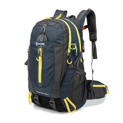 Mochila De Viaje De 40 L Para Acampar, Senderismo, Port&aacute;til Azul