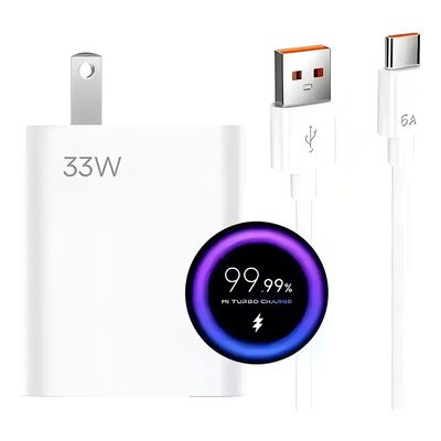 33w Turbo Cargador Portatil Con Cable Tipo C Malubero Color Blanco