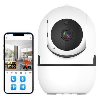 C&aacute;mara De Seguridad Inal&aacute;mbrica Wifi Hd 1080p Con Alarmas