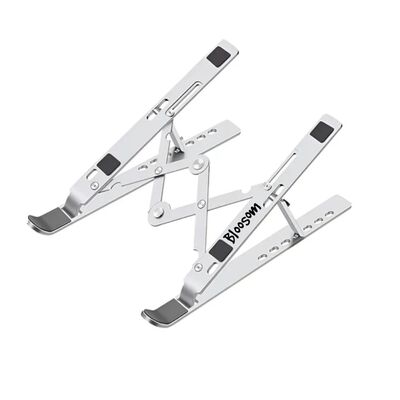 Base Soporte Laptop Aluminio, plegable, port&aacute;til Y Ajustable Plateado