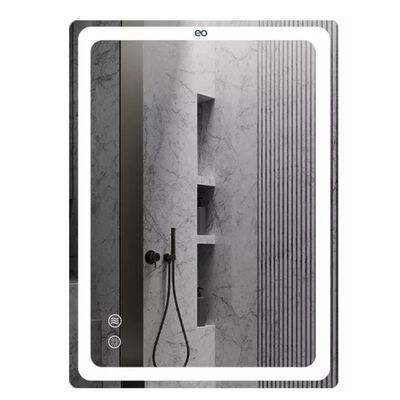 Espejo Con Luz Led Touch Para Ba&ntilde;o Tricolor Antivaho 70*50cm Blanco