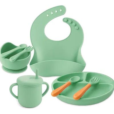 Set alimentaci&oacute;n de silicona 7 piezas