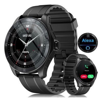 Smartwatch Hombre Reloj Inteligente Bluetooth Llamadas Alexa negro.