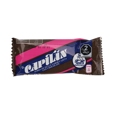 Barra de Dulce Sabor Cajeta con Chocolate 30 g El Capitán
