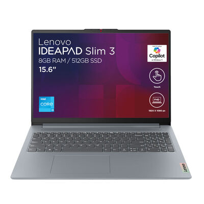 Laptop Lenovo IdeaPad Slim 3 15.6 Pulgadas 15IRU8 CI3 13TH 8GB 512SSD + Mochila