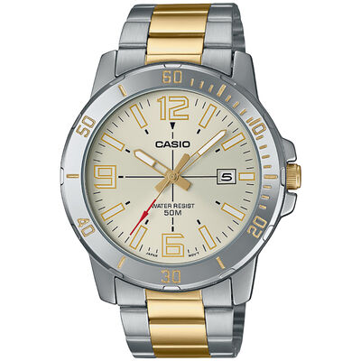 Reloj Casio MTP-VD01SG-9BVCF Caballero  Plateado