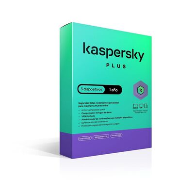 Kaspersky plus 3 dispositivos 1 a&ntilde;o