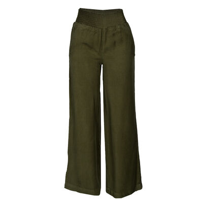 Pantal&oacute;n Liso Pata Ancha Philosophy Color Verde Talla Mediana para Mujer