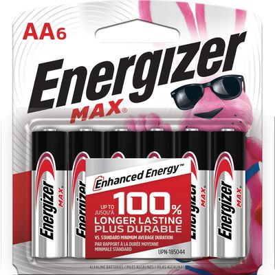 Pila Energizer Max Alcalina AA de 6 Piezas
